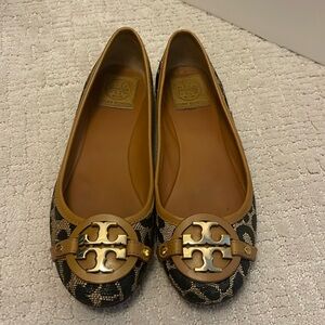 Tory Burch ‘AADEN’ Ballet Flat Leopard Print 8.5m